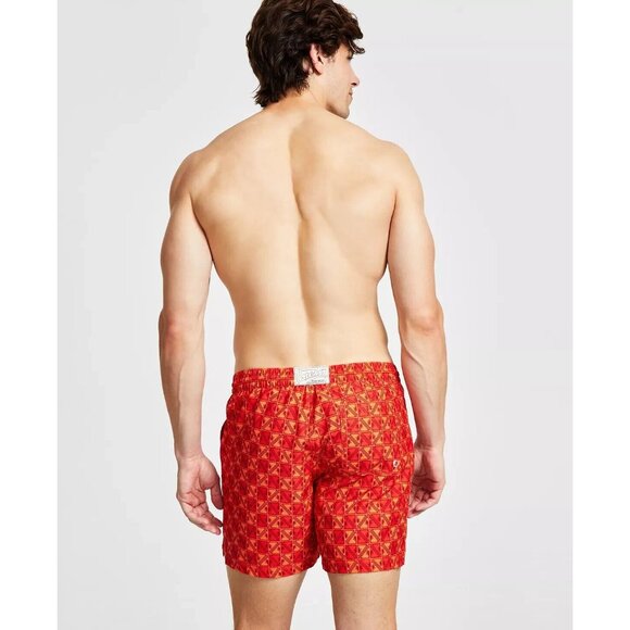 Guess Men's Eco Geo Print Drawstring Swim Shorts Trunks XL New with Tags - Picture 4 of 8